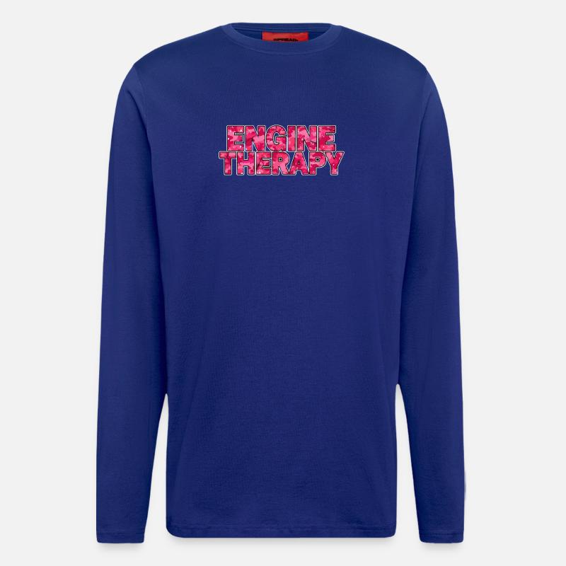 Engine Therapy Car Scene Style - Longsleeve - made by SPREAD  - Iconic Blue