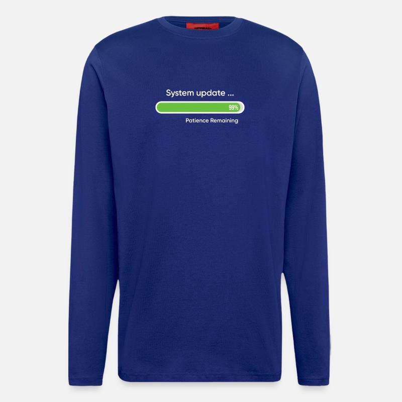 System Update 99% Patience Remaining - Longsleeve - made by SPREAD  - Iconic Blue