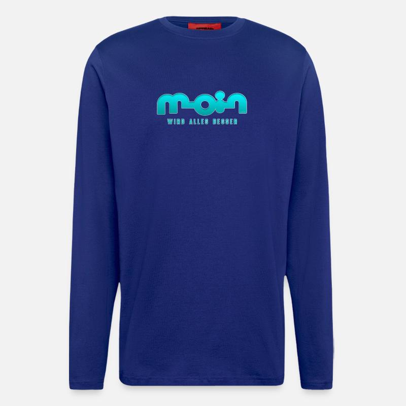 Moin wird alles besser - Langarmshirt - made by SPREAD - Iconic Blue
