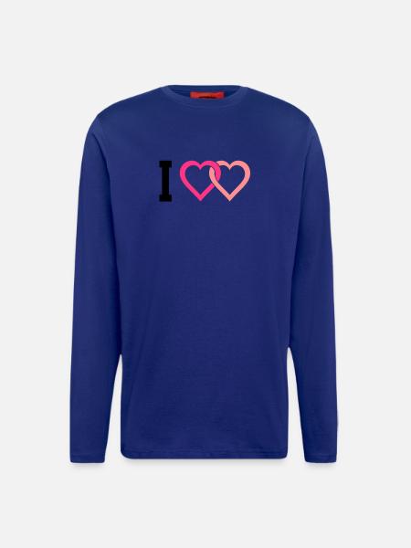 I love - Longsleeve - made by SPREAD  - Iconic Blue