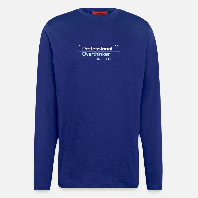 Professional OVERTHINKER tech - Longsleeve - made by SPREAD  - Iconic Blue