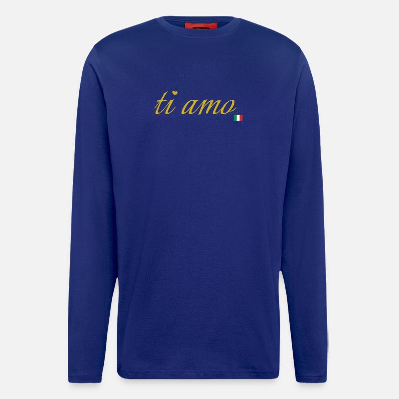 ti amo - Langarmshirt - made by SPREAD  - Iconic Blue