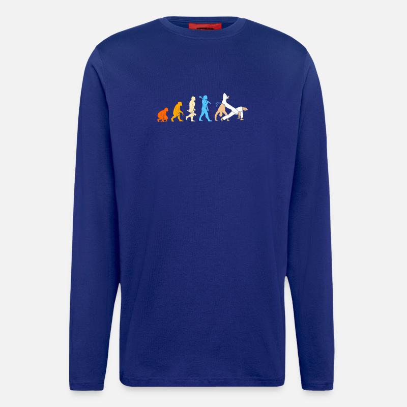 Capoeira Evolution - Langarmshirt - made by SPREAD  - Iconic Blue