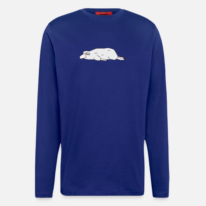 Lazy Sheep Sleeping DIY Funny Costume - Longsleeve - made by SPREAD - Iconic Blue