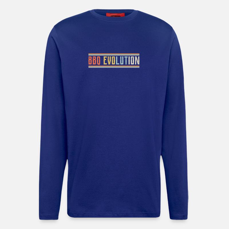 BBQ Evolution Design - Longsleeve - made by SPREAD  - Iconic Blue