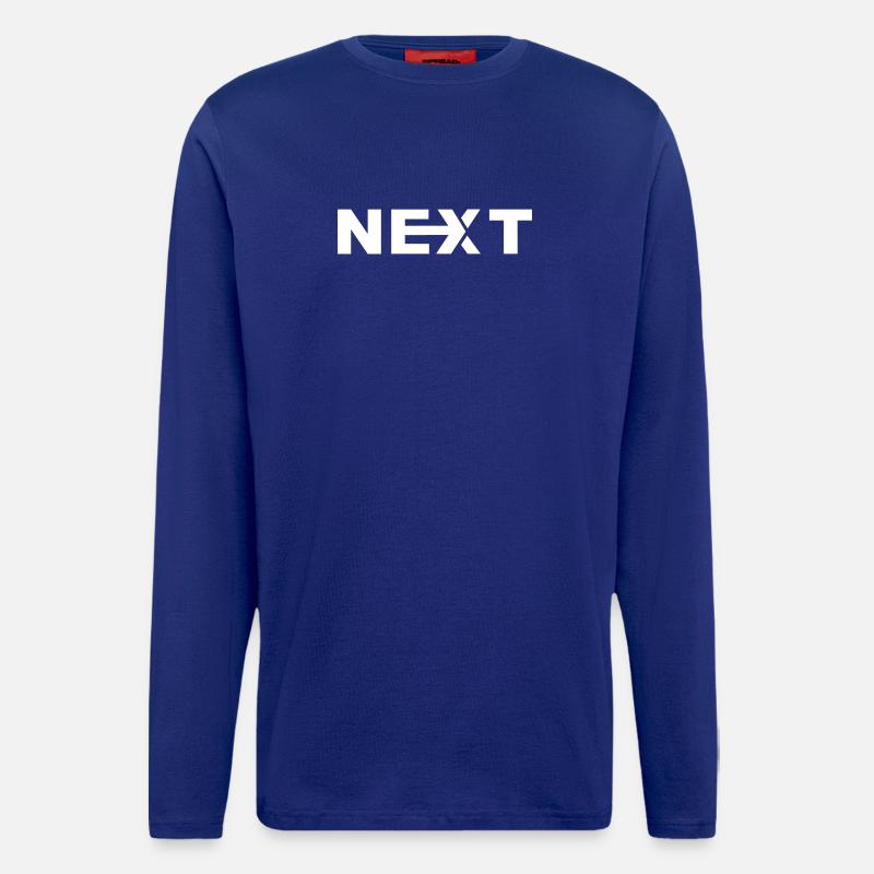 Next White Text - Longsleeve - made by SPREAD  - Iconic Blue