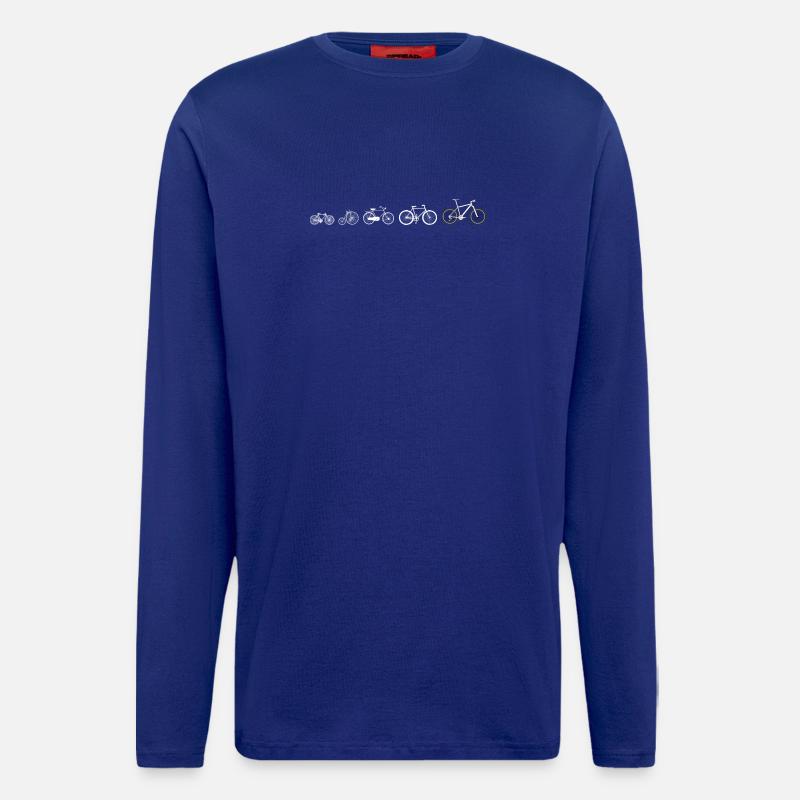Cycling evolution - Longsleeve - made by SPREAD  - Iconic Blue