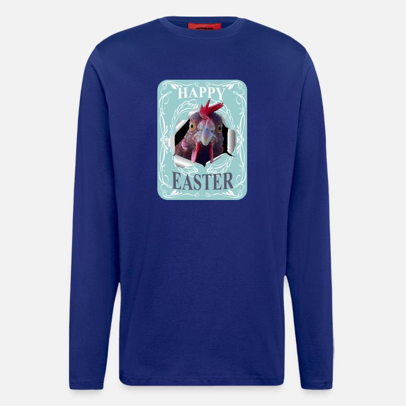 Happy Easter - Langarmshirt - made by SPREAD  - Iconic Blue