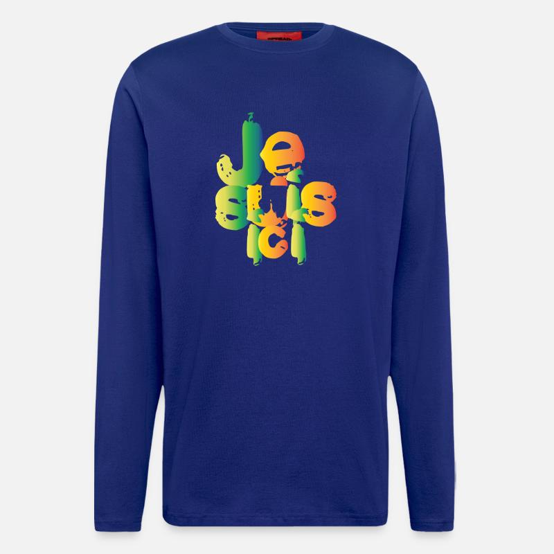 Ich bin hier - Langarmshirt - made by SPREAD  - Iconic Blue