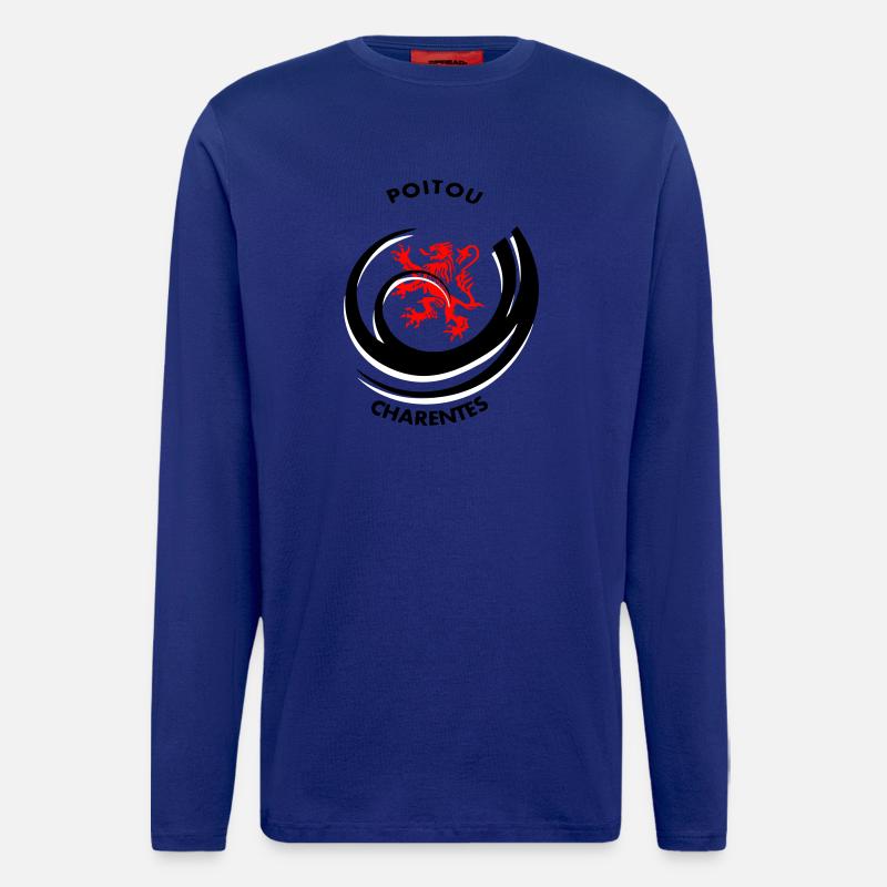 Emblem Poitou Charentes - Langarmshirt - made by SPREAD  - Iconic Blue
