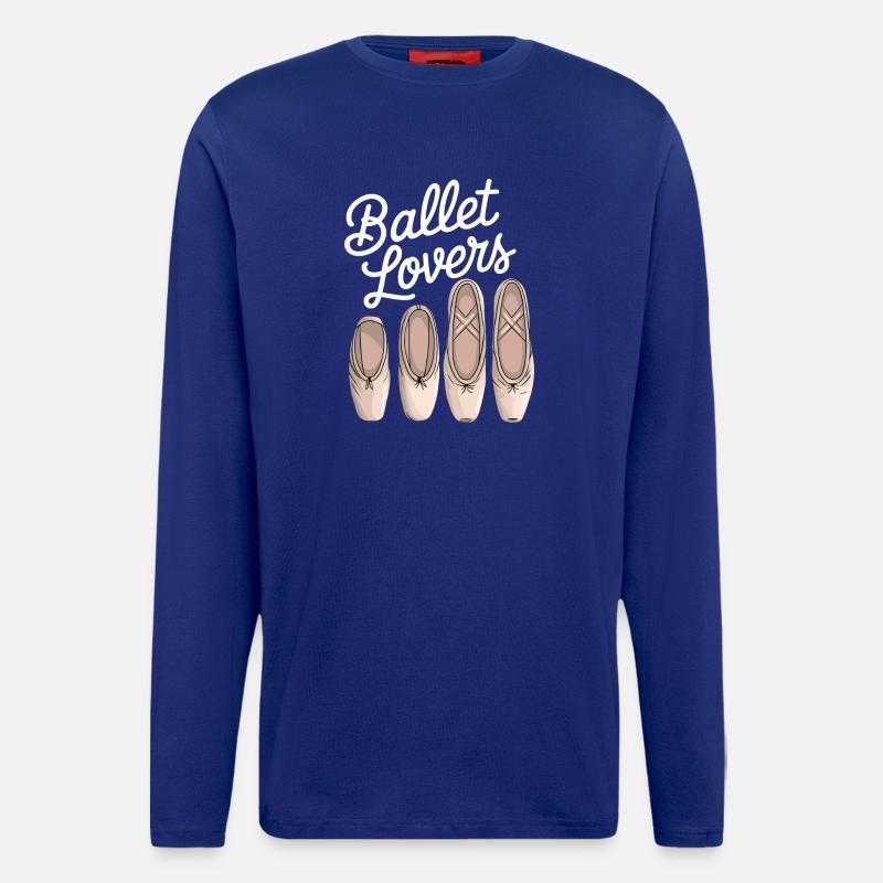 Ballet Lovers Five Slippers - Longsleeve - made by SPREAD  - Iconic Blue