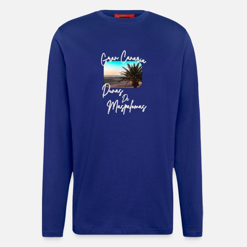 Dunas de Maspalomas – Gran Canaria’s - Langarmshirt - made by SPREAD  - Iconic Blue