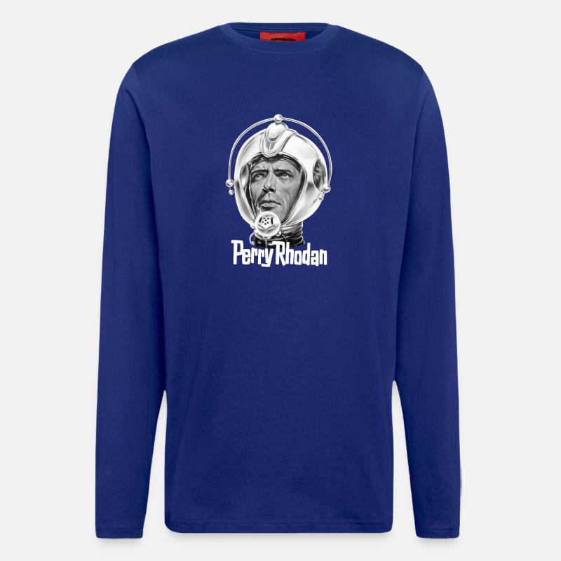 PERRY RHODAN Kopf - Langarmshirt - made by SPREAD  - Iconic Blue