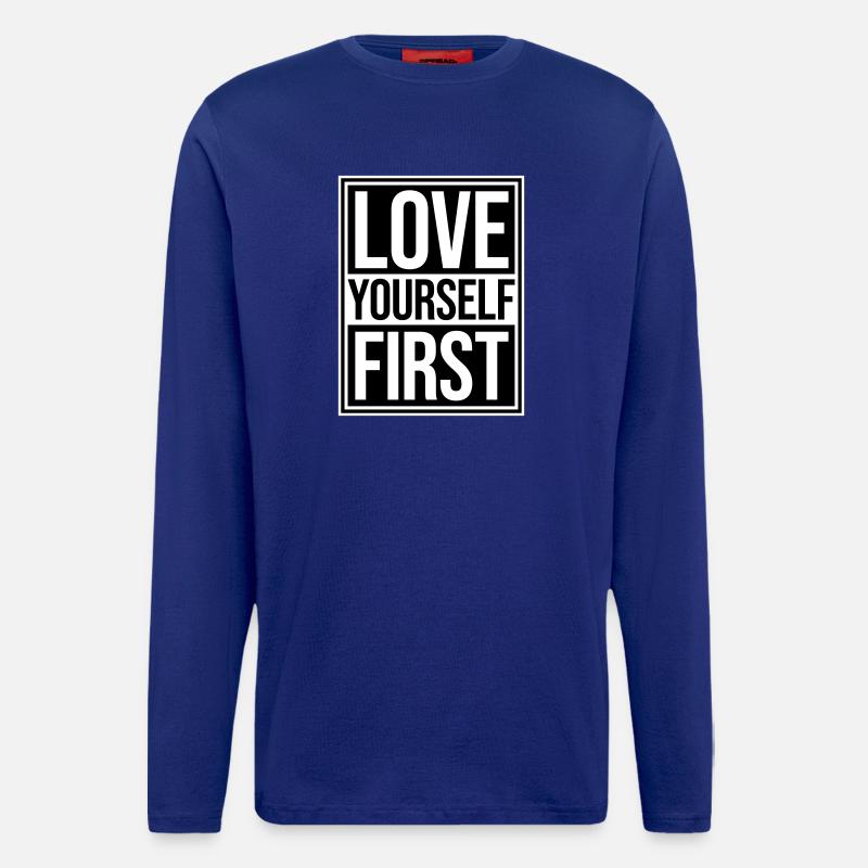Love Yourself First Self-Love Self-Care - Longsleeve - made by SPREAD - Iconic Blue