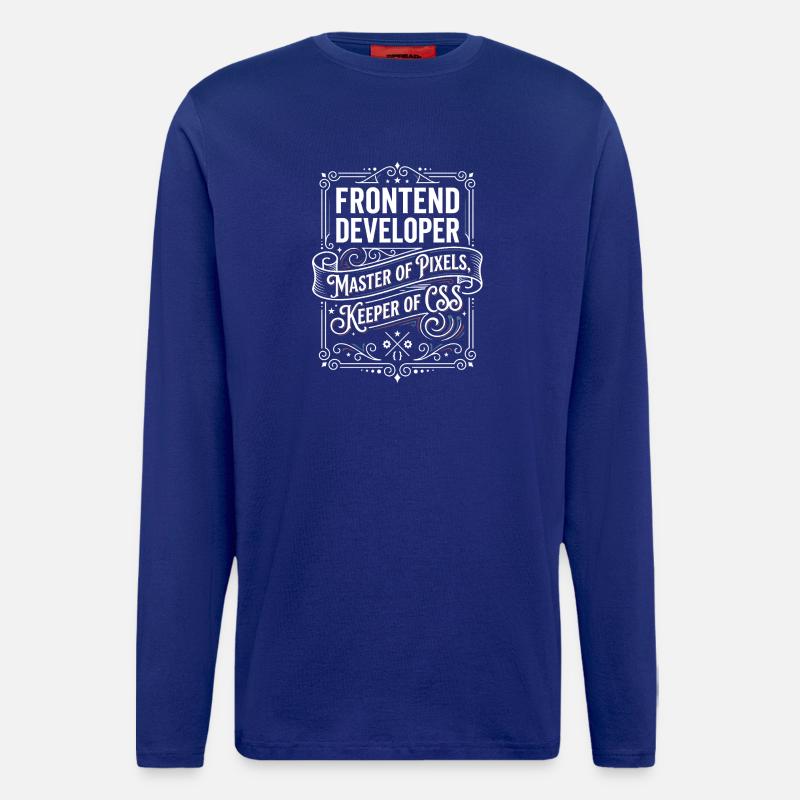 Frontend Developer Pixelmeister CSS - Longsleeve - made by SPREAD  - Iconic Blue