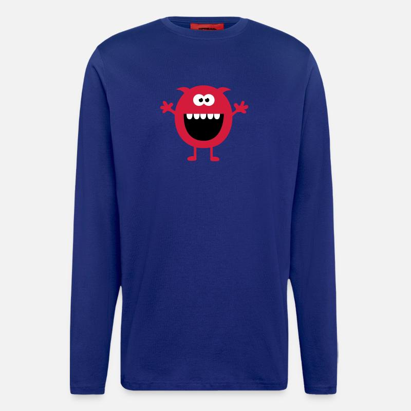 Funny Cute Monsters (Free Hugs) - Longsleeve - made by SPREAD  - Iconic Blue