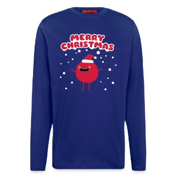 Funny Santa Claus - Merry Christmas - Longsleeve - made by SPREAD  - Iconic Blue - Front