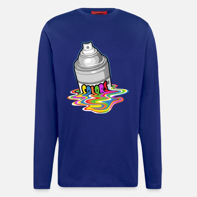 Schmelzendes Spray - Langarmshirt - made by SPREAD  - Iconic Blue