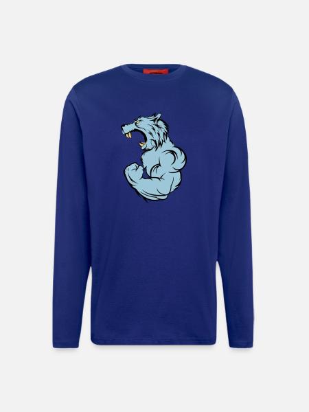 wolf_beast_2 - Langarmshirt - made by SPREAD  - Iconic Blue