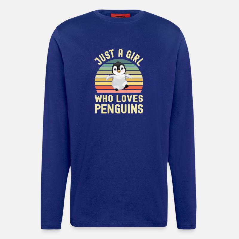 Pinguin Pinguine - Langarmshirt - made by SPREAD  - Iconic Blue