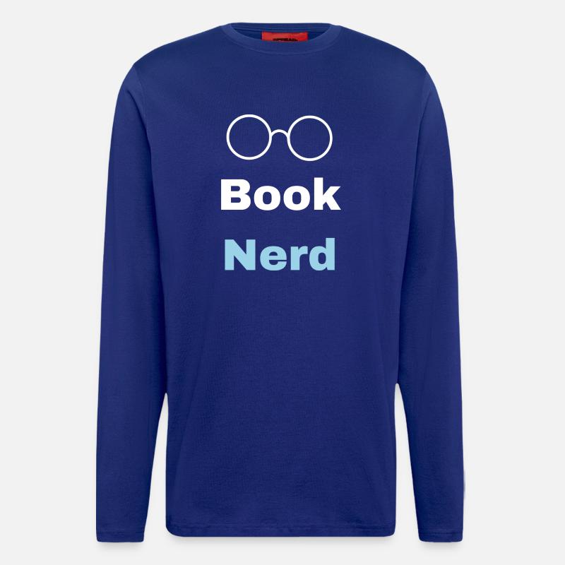 Buch-Nerd - Langarmshirt - made by SPREAD  - Iconic Blue