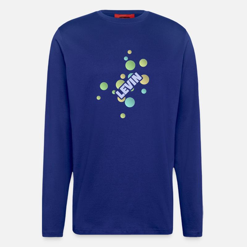 Levin als Student - Langarmshirt - made by SPREAD  - Iconic Blue