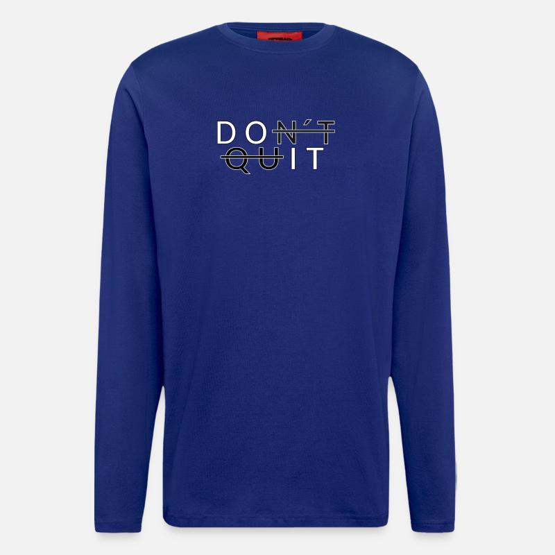 N’arrête pas _Do - Manches longues bio décontracté fabriqué en UE - Iconic Blue