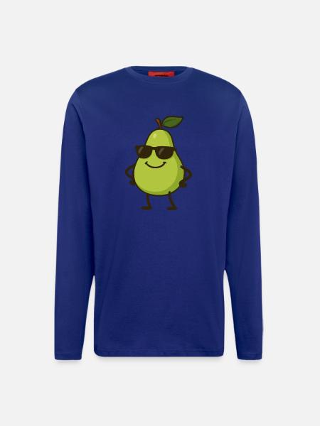 birne comic cool - Langarmshirt - made by SPREAD - Iconic Blue