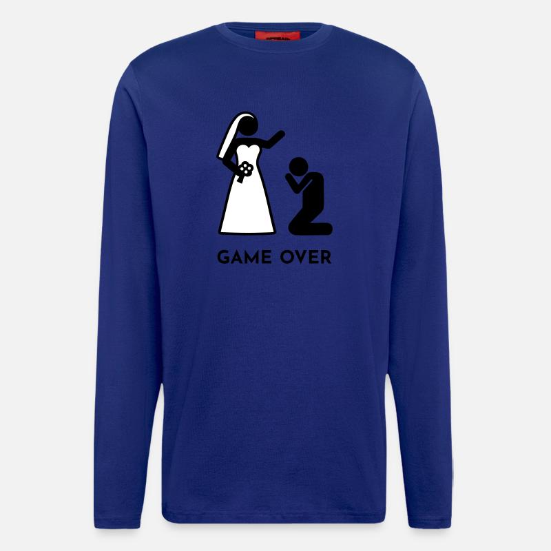 Hochzeit - Das Spiel ist vorbei - Langarmshirt - made by SPREAD  - Iconic Blue