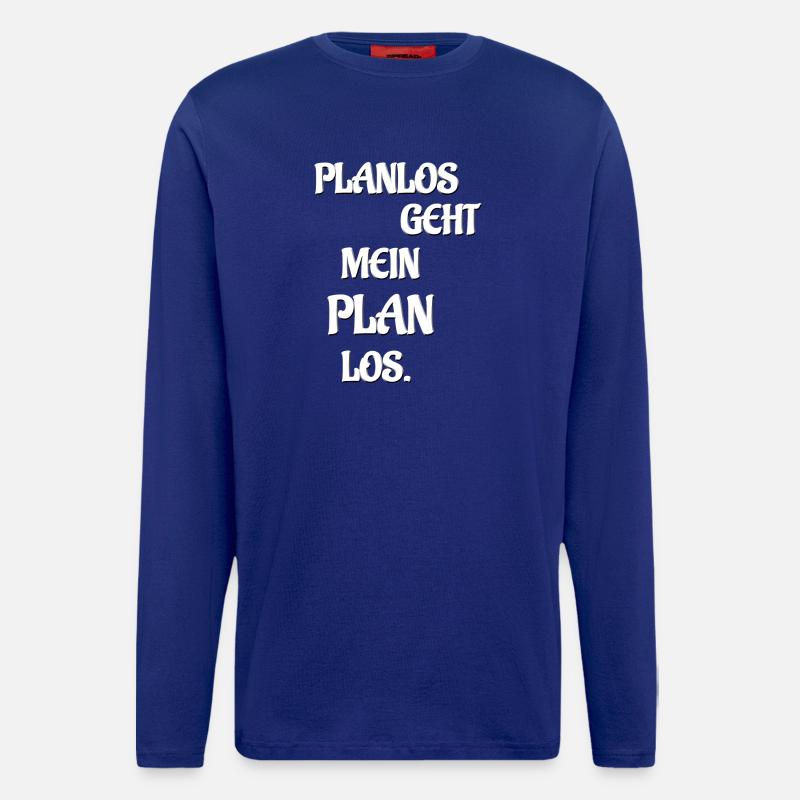 PLANLOS VA MON PLAN LOS - Manches longues bio décontracté fabriqué en UE - Iconic Blue