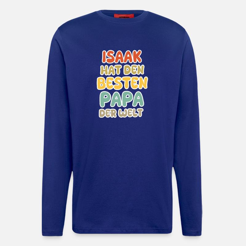 Spruch Isaak - Langarmshirt - made by SPREAD - Iconic Blue