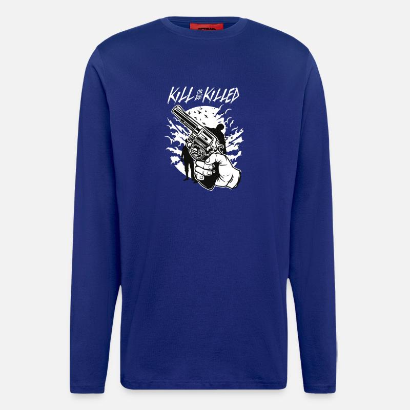 Zombie Acopalypse - Langarmshirt - made by SPREAD  - Iconic Blue