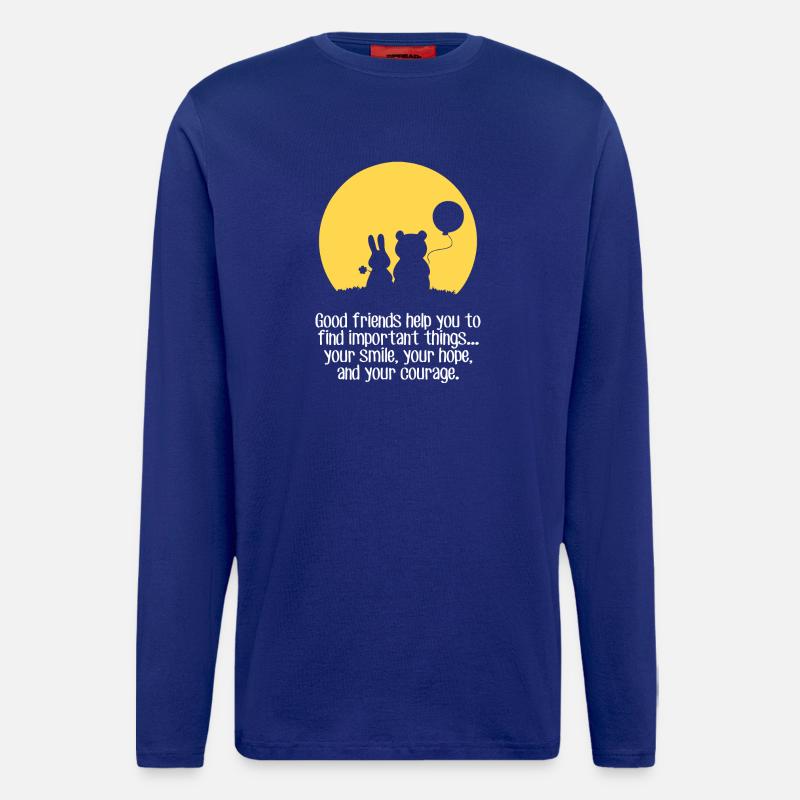 Lächeln, Hoffnung, Mut - Langarmshirt - made by SPREAD  - Iconic Blue