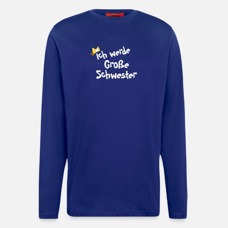 Ich werde Große Schwester - Langarmshirt - made by SPREAD  - Iconic Blue
