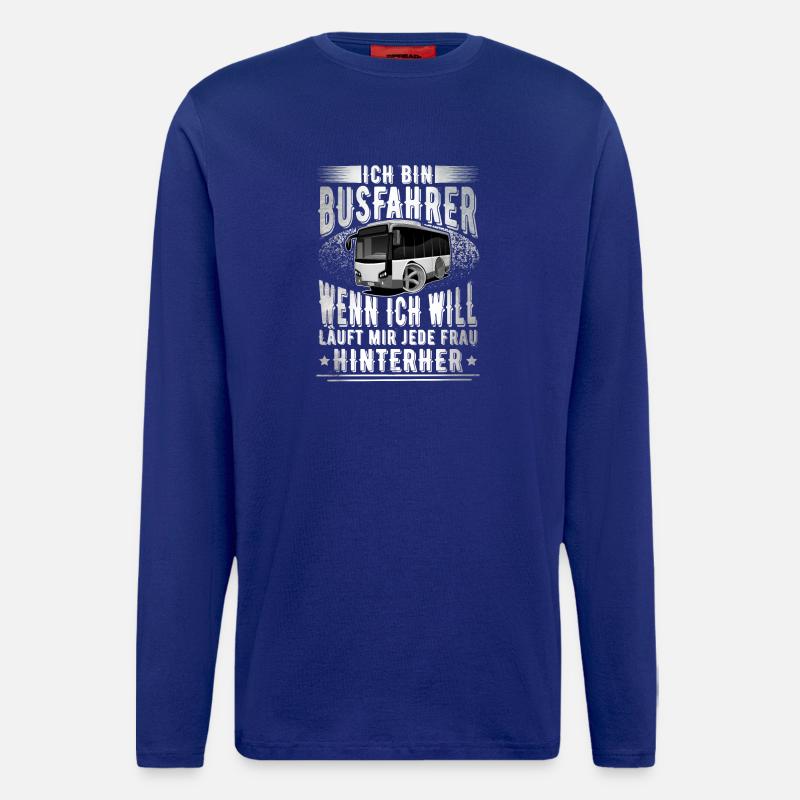 Busfahrer - Langarmshirt - made by SPREAD  - Iconic Blue