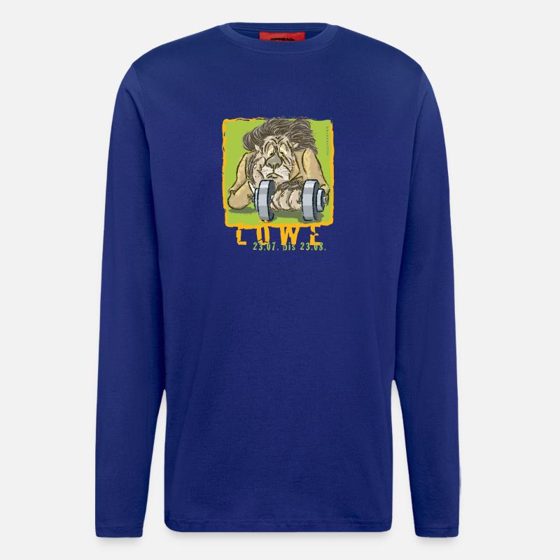 Sternzeichen - Löwe - Langarmshirt - made by SPREAD  - Iconic Blue