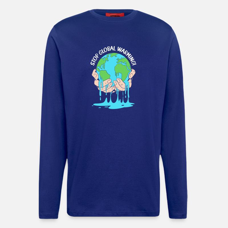 Climate change Environment Environmental protection - Longsleeve - made by SPREAD - Iconic Blue