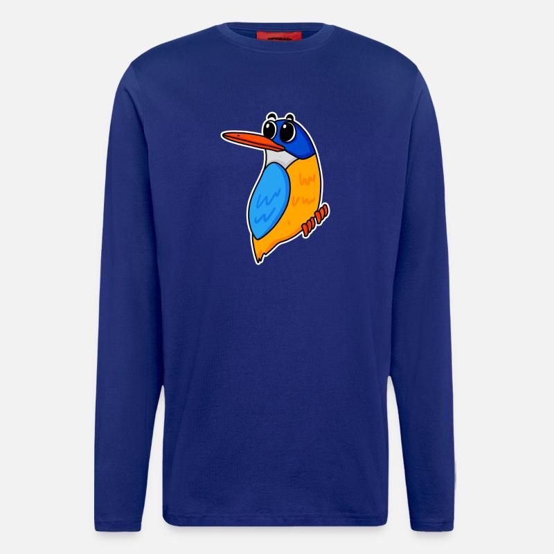 Cute kingfisher - Longsleeve - made by SPREAD  - Iconic Blue