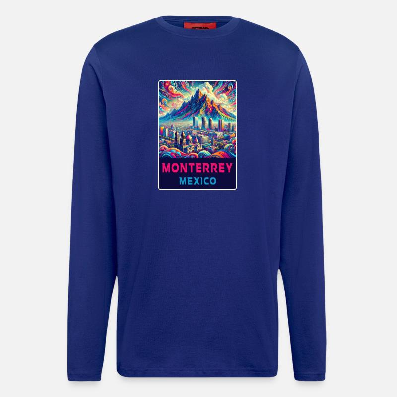 Monterrey Mexiko Design - Langarmshirt - made by SPREAD  - Iconic Blue