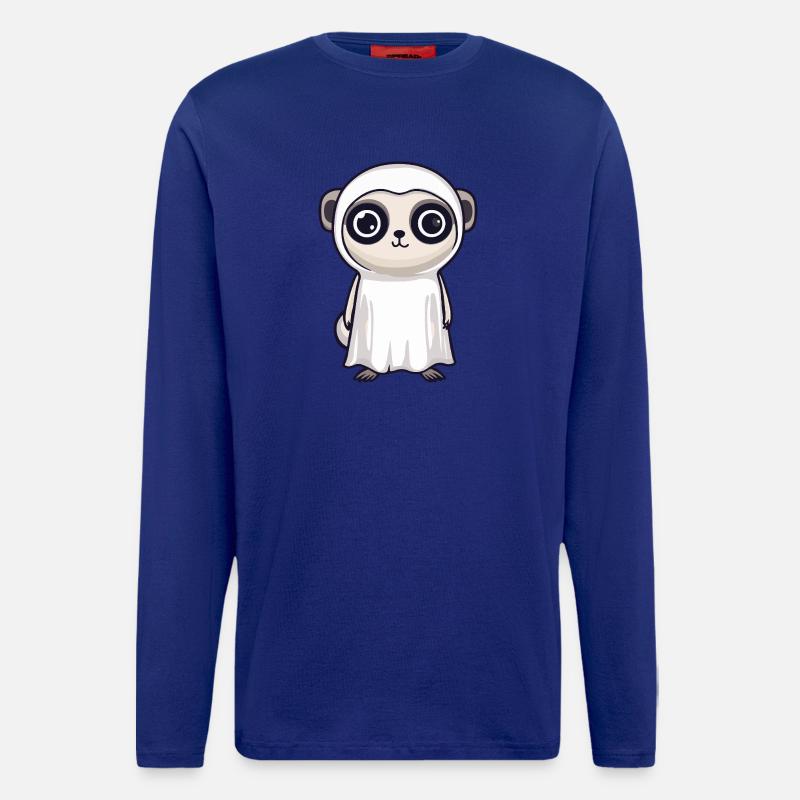 Erdmännchen Halloween Geist - Langarmshirt - made by SPREAD  - Iconic Blue