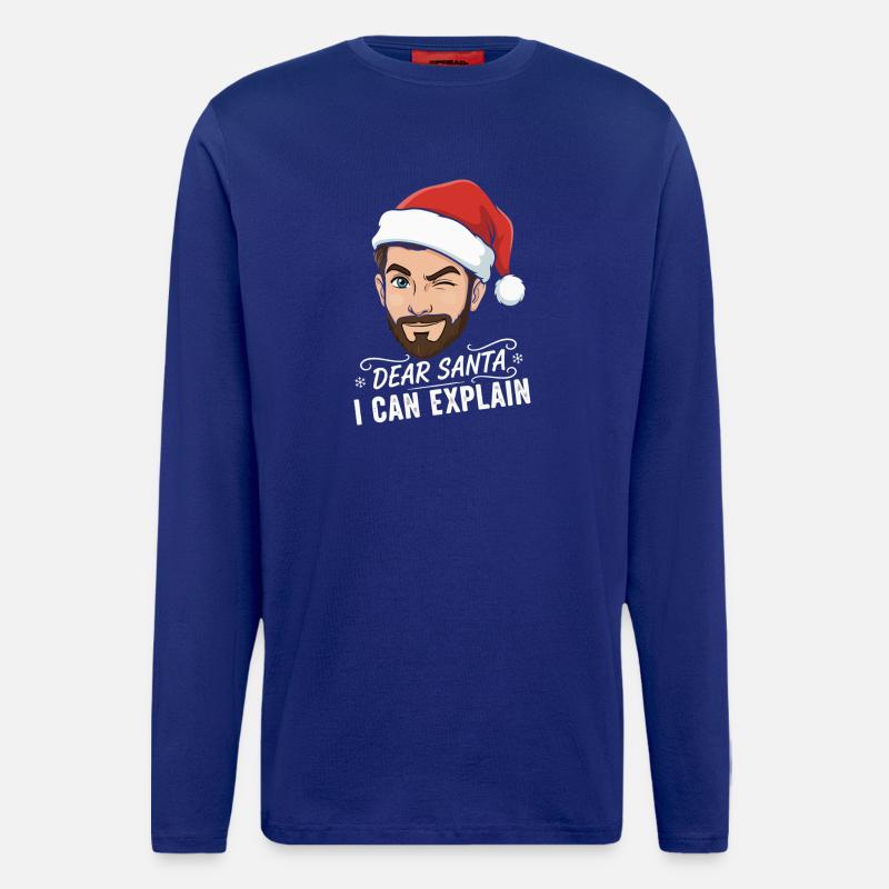 Dear Santa I Can Explain - Longsleeve - made by SPREAD - Iconic Blue