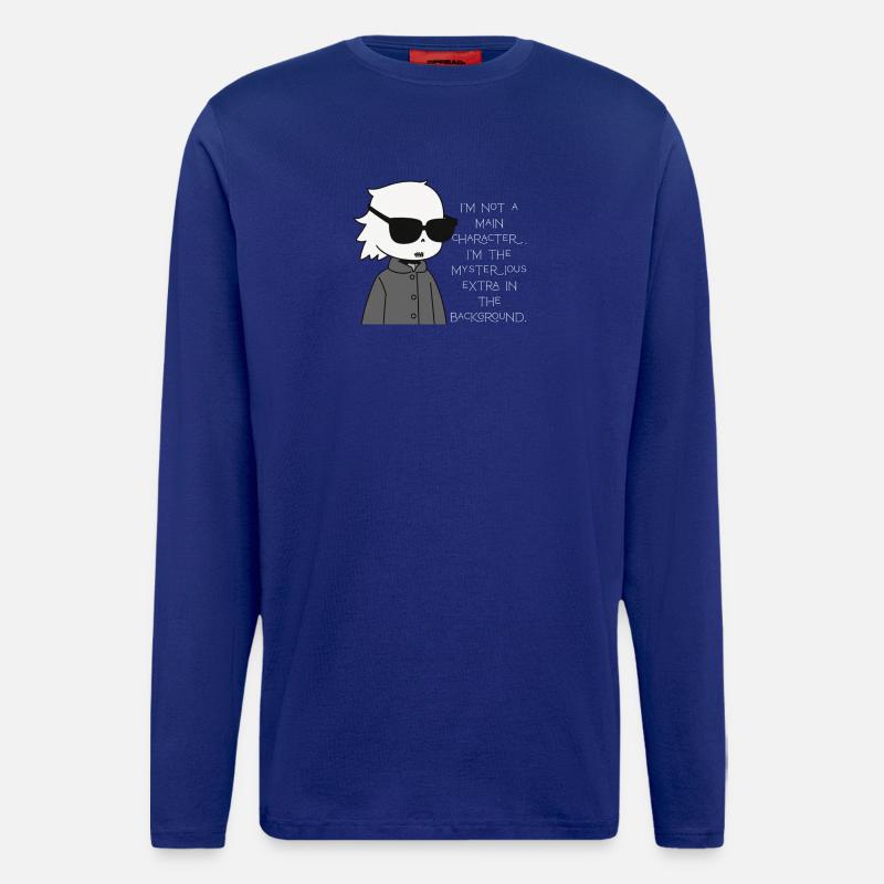 Extra Mysterious in the Background - Longsleeve - made by SPREAD  - Iconic Blue