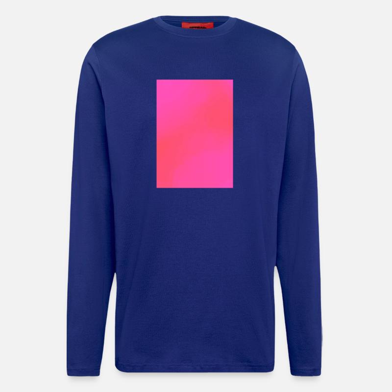 Gradient - pink rot personalisierbar - Langarmshirt - made by SPREAD  - Iconic Blue