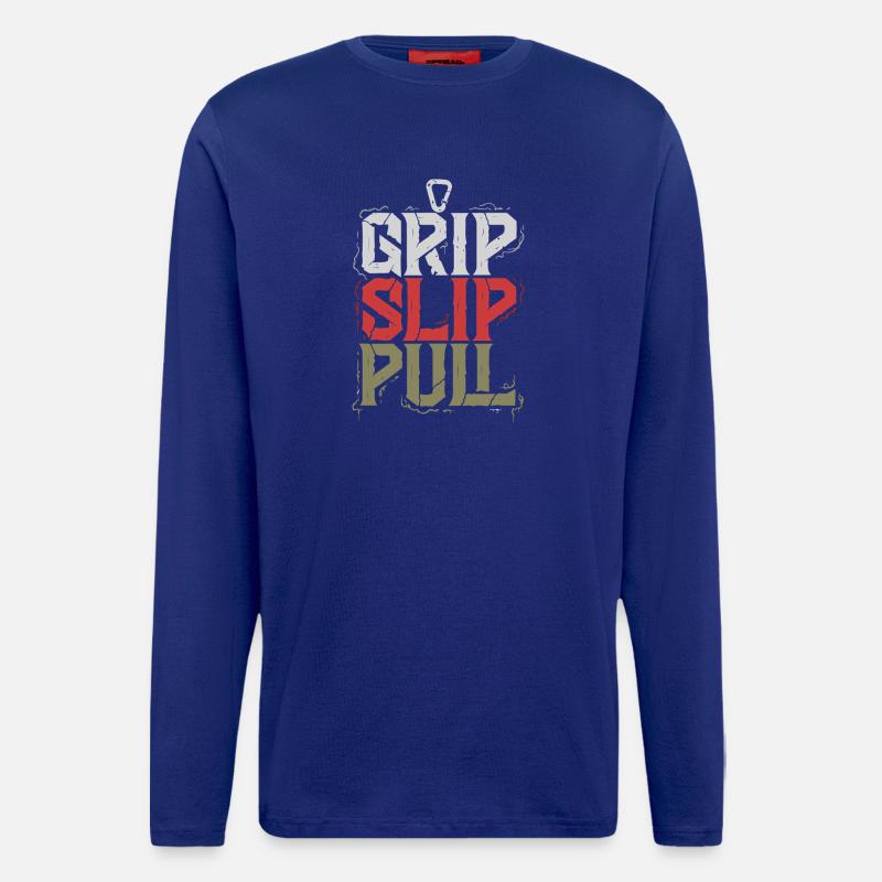 Grip Slip Pull - Manches longues bio décontracté fabriqué en UE - Iconic Blue