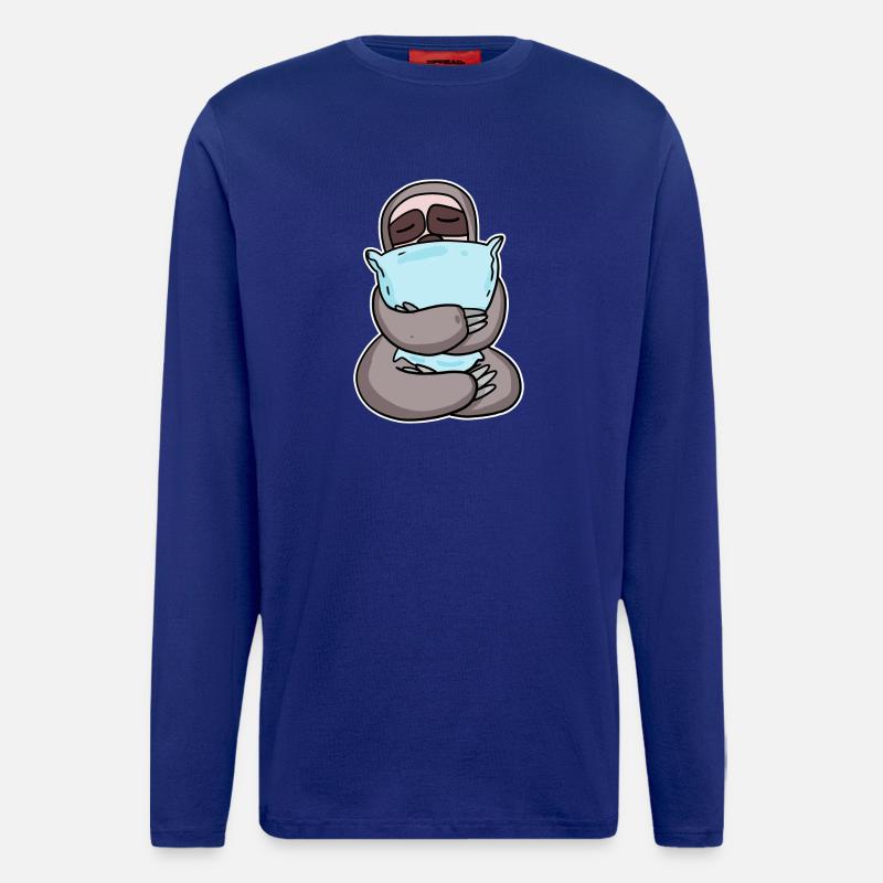 Sloth with pillow - Longsleeve - made by SPREAD  - Iconic Blue