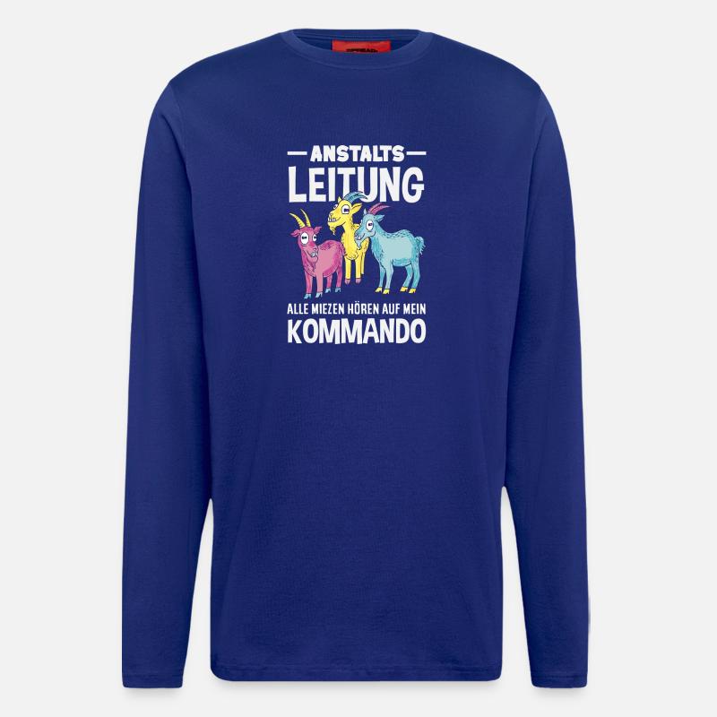Anstaltsleitung Chef Leitung - Langarmshirt - made by SPREAD - Iconic Blue
