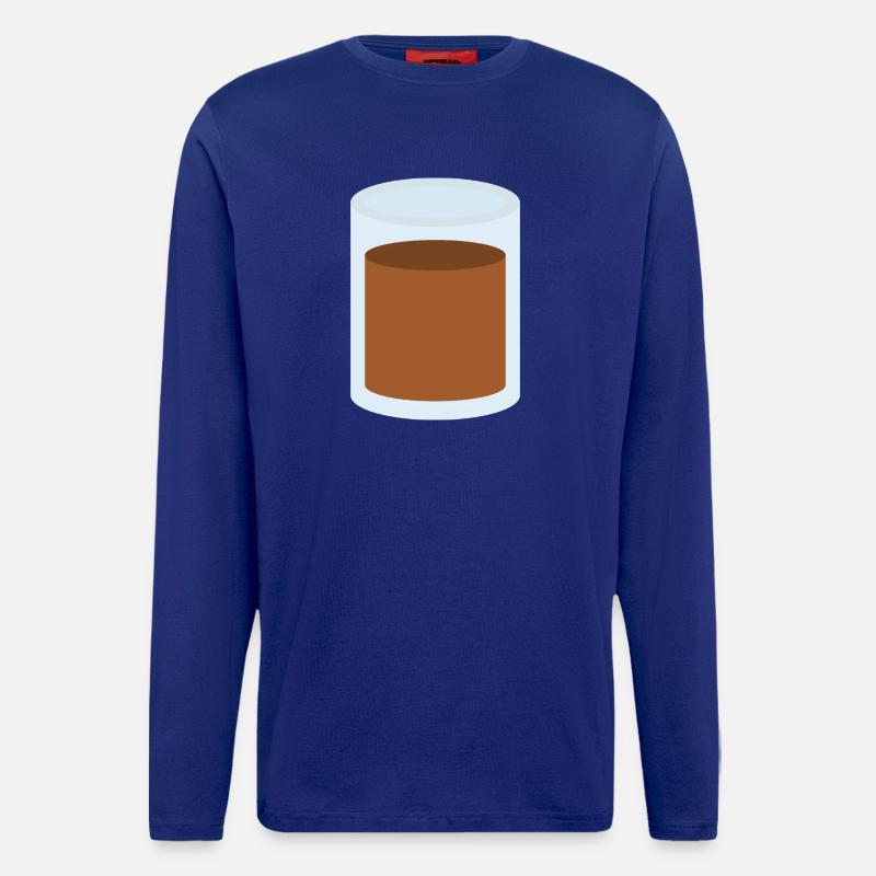 Kaffeeglas - Langarmshirt - made by SPREAD  - Iconic Blue