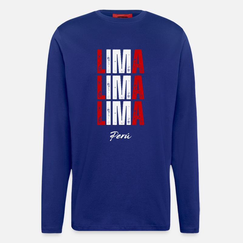 Lima, Peru, peruanischer Stolz - Langarmshirt - made by SPREAD - Iconic Blue