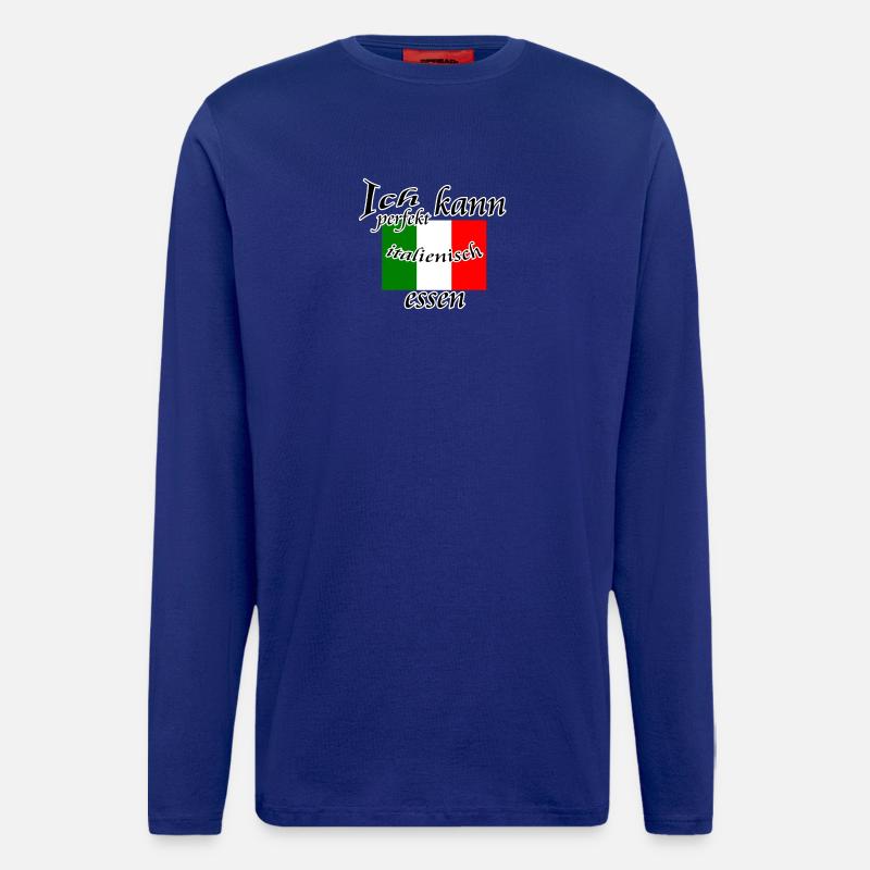 Perfekt Italienisch Geschenk - Langarmshirt - made by SPREAD - Iconic Blue
