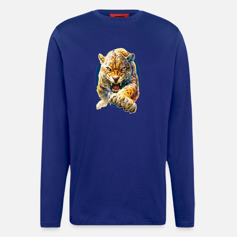 Leopard - Langarmshirt - made by SPREAD - Iconic Blue